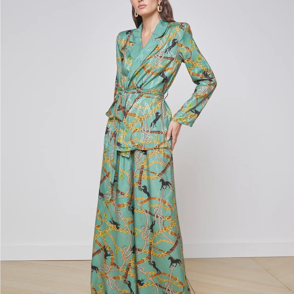 L’Agence Horse & Chain Print SET size XS (runs big)